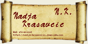 Nadja Krasavčić vizit kartica